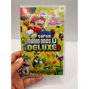 Super Mario Bros. U Deluxe (Nintendo Switch, 2019) Cartridge Only Tested Genuine